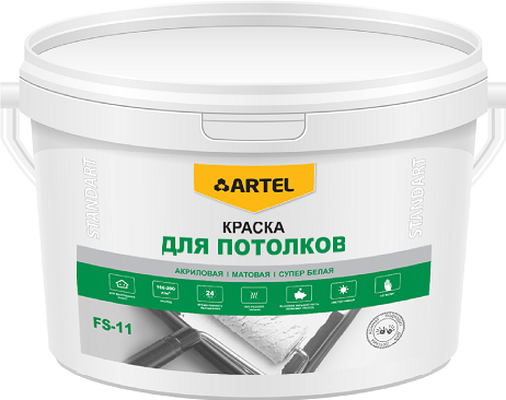 Краска для потолков супер белая ВД-АК оптом ARTEL FS-11